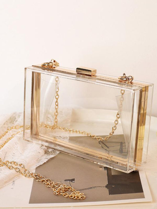 Custom Monogram Acrylic Clutch